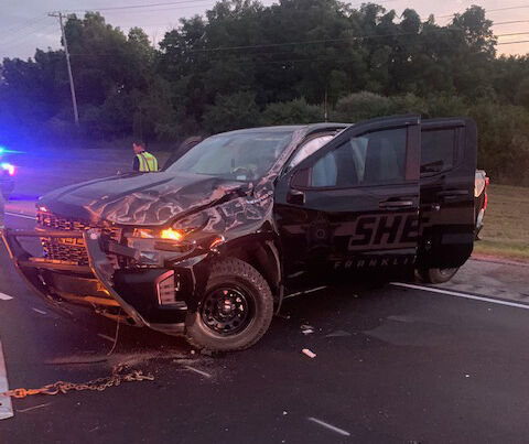 overturned truck